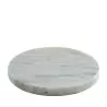 Craster BU_MP1609 Craster Tilt Round White Marble Plinth 218ø × 25 mm
