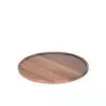 Craster BU_WP1221 Craster Tilt Large Round Walnut Plinth 320ø × 25 mm