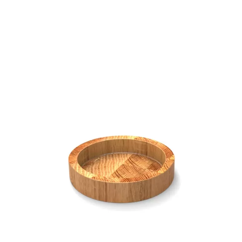 Craster BU_CR0101 Craster Tilt Low Oak Carafe Riser 116ø × 25 mm