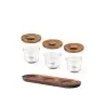 Craster SET_GJW01 Craster Tilt Walnut Mini Glass Jar set 450 × 145 ...