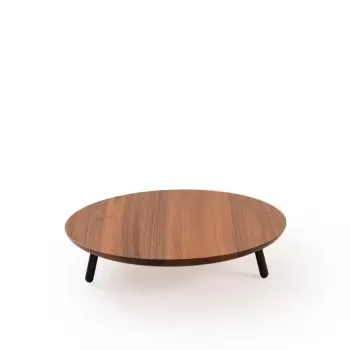 Craster BU_SA21352 Craster Alto Large Low Walnut Riser 400ø × 80 mm
