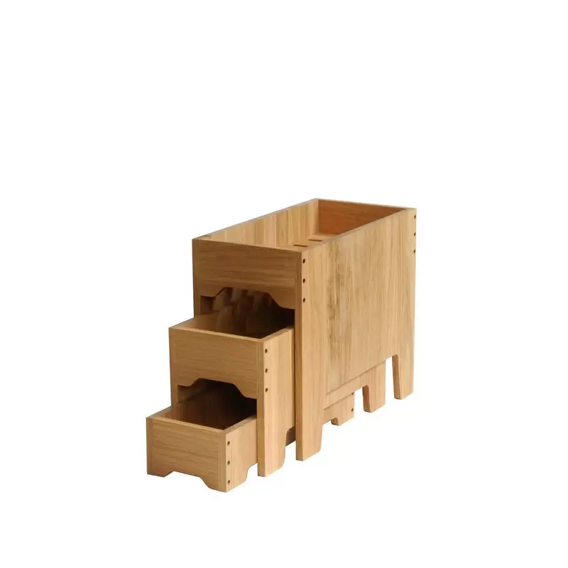 Craster RU_476_G Craster Rustic Mini Oak Three Tier Stand Craster RU_476_G Craster Rustic Mini Oak Three Tier Stand