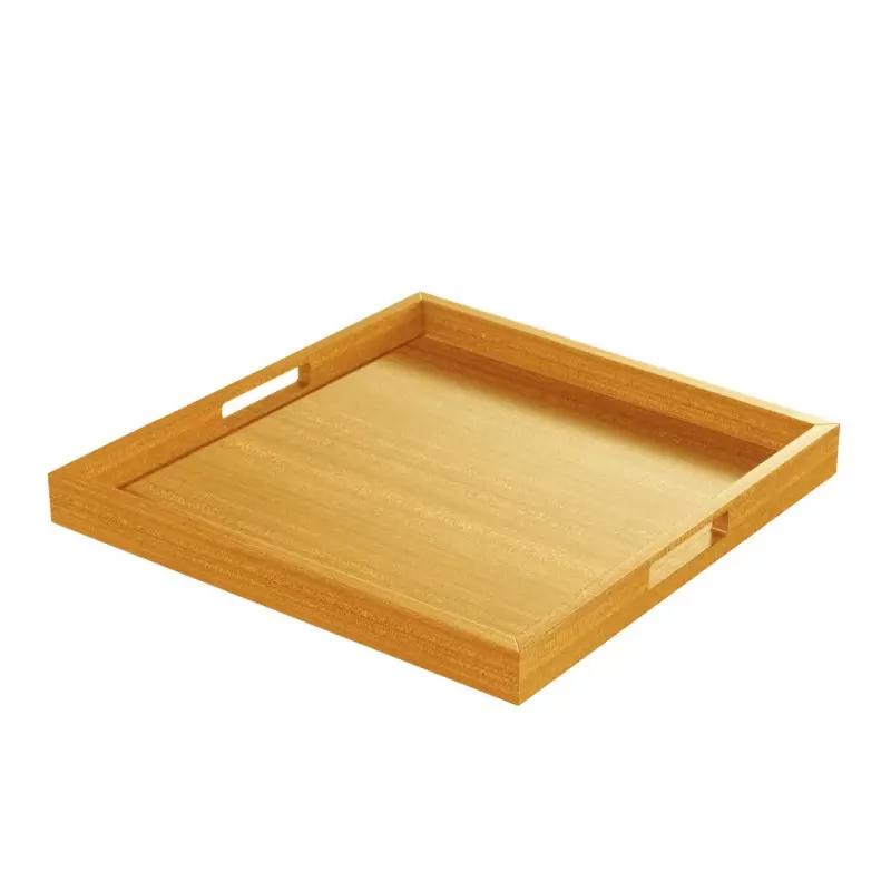 Craster TA_CMOM Craster Oak Square Modern Tray 400 × 400 × 40 mm Craster TA_CMOM Craster Oak Square Modern Tray 400 × 400 × 40 mm