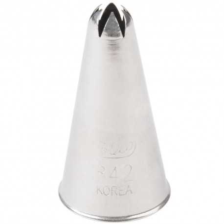 Ateco 842 Ateco 842 - Closed Star Pastry Tip .25'' Opening Diameter- Stainless Steel Closed Star Pastry Tips Ateco 842 Ateco 842 - Closed Star Pastry Tip .25'' Opening Diameter- Stainless Steel Closed Star Pastry Tips