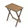 Craster SET_FT_WN002 Craster Folding Walnut Tray Table Tall – Non l...