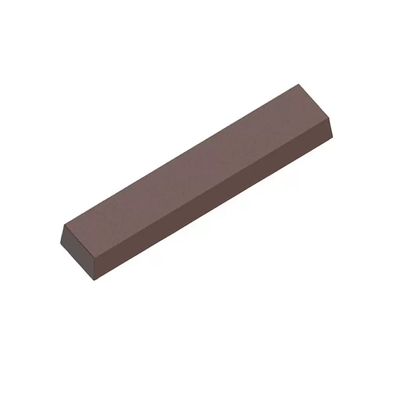 Polycarbonate Flat Rectangular Chocolate Snack Bar Mold - 118 mm x 23 mm x 13.30 mm - 8 cavity - 40gr Polycarbonate Flat Rectangular Chocolate Snack Bar Mold - 118 mm x 23 mm x 13.30 mm - 8 cavity - 40gr