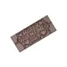 Polycarbonate Happy Valentine's Day Chocolate Bar Tablet Mold - 118 mm x 50 mm x 8 mm - 4 cavity - 45gr