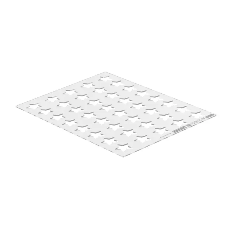 Silikomart Entremet Star Chablon Mat - Ø 30 mm x h 2 mm - 40 cavity - 0.73 ml Silikomart Entremet Star Chablon Mat - Ø 30 mm x h 2 mm - 40 cavity - 0.73 ml