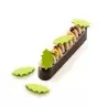 Silikomart Entremet Holly Chablon Mat - 40 mm x 22.6 mm x h 2 mm - 36 cavity - 1.2ml - Silikomart Professional