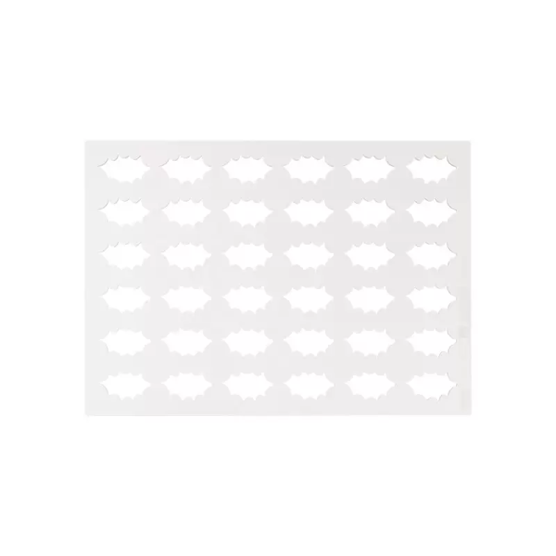 Silikomart Entremet Holly Chablon Mat - 40 mm x 22.6 mm x h 2 mm - 36 cavity - 1.2ml - Silikomart Professional