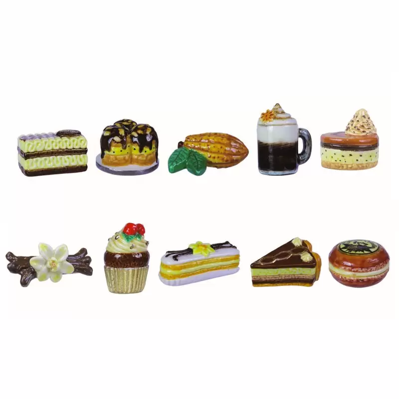 Prime Premium Assorted Galette des Rois Feves King Cakes Charms - Chocolate Vanilla Desserts Collection - Pack of 50 Prime Premium Assorted Galette des Rois Feves King Cakes Charms - Chocolate Vanilla Desserts Collection - Pack of 50