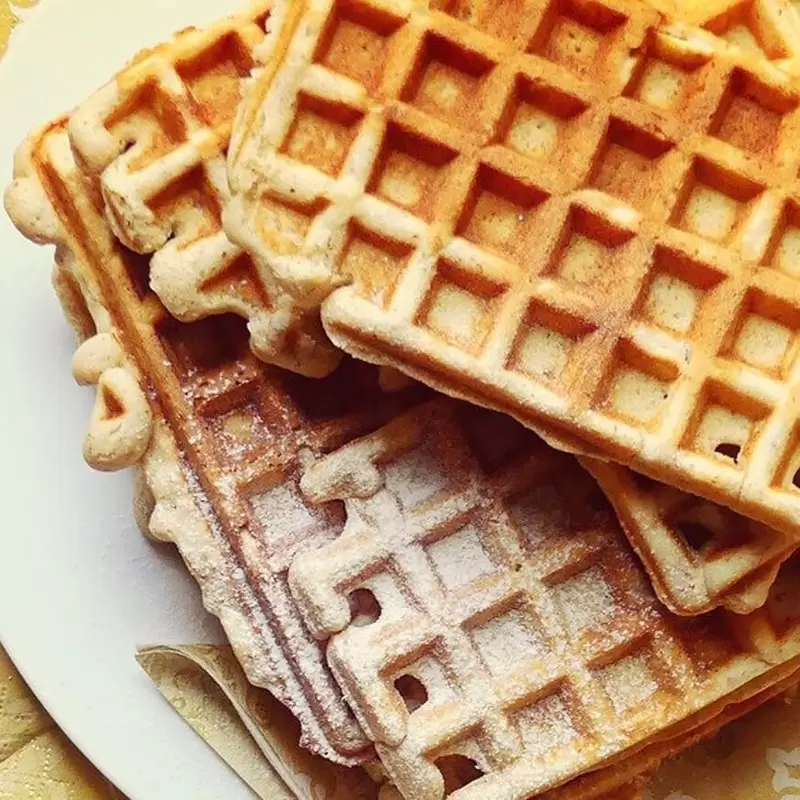 Belgian High Quality Cast Iron Electric Waffle Iron for Vanilla Waffles without division - Belgian High Quality Cast Iron Electric Waffle Iron for Vanilla Waffles without division -