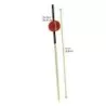 PacknWood Bamboo Pick Black End With Red Bead - 3.5'' - 2000 pcs