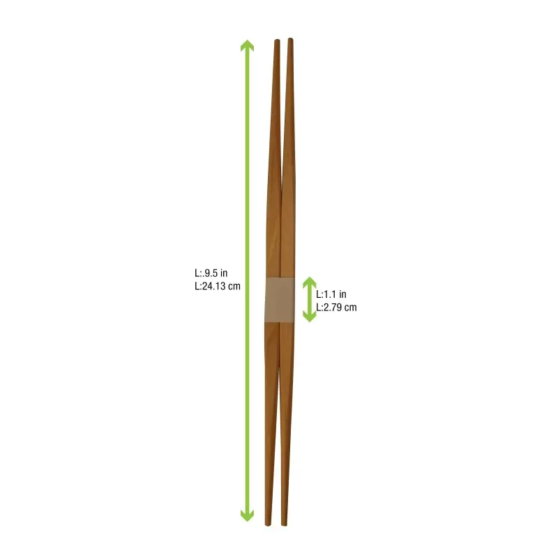 PacknWood Bamboo Stylish Chopsticks - 9.5'' - 500 pcs PacknWood Bamboo Stylish Chopsticks - 9.5'' - 500 pcs