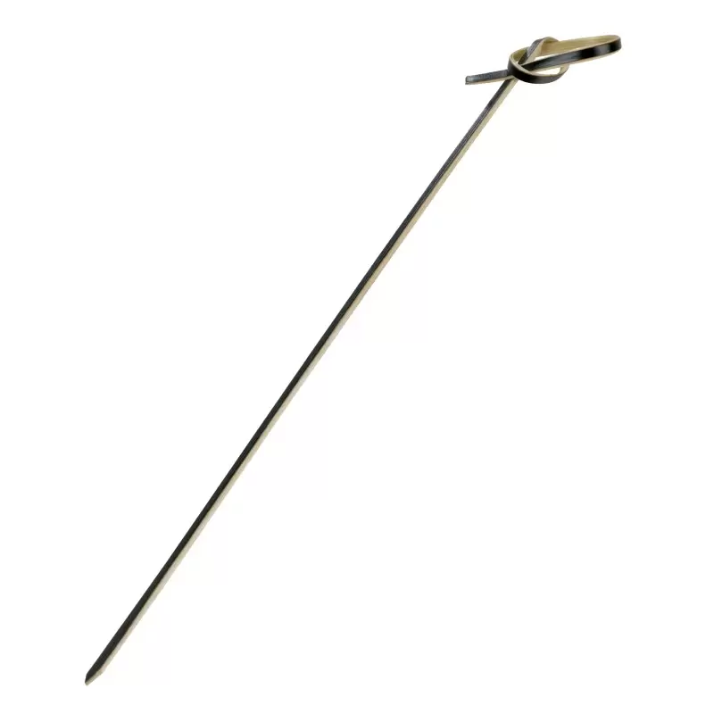 PacknWood Black Looped Bamboo Skewer - 5.9'' - 2000 pcs PacknWood Black Looped Bamboo Skewer - 5.9'' - 2000 pcs