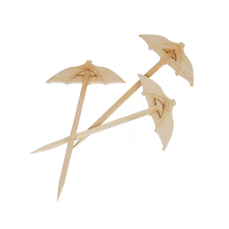PacknWood Bamboo Umbrella Pick - 3.5'' - 2000 pcs PacknWood Bamboo Umbrella Pick - 3.5'' - 2000 pcs