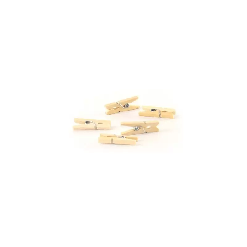 PacknWood Mini Wooden Clothespin Accessory For Cones And Boats - 1'' - 2000 pcs PacknWood Mini Wooden Clothespin Accessory For Cones And Boats - 1'' - 2000 pcs