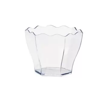 PacknWood Flower Shaped Transparent Cup - H:1.8'' - 600 pcs