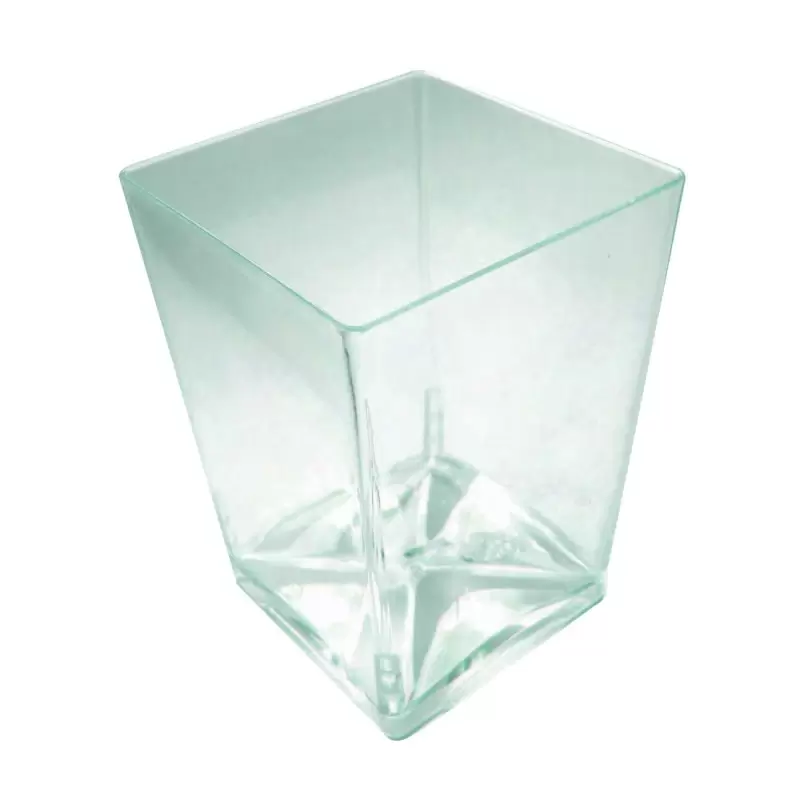 PacknWood Transparent Green Cup - 4.2oz 2 x 2 x 2.8'' - 432 pcs PacknWood Transparent Green Cup - 4.2oz 2 x 2 x 2.8'' - 432 pcs