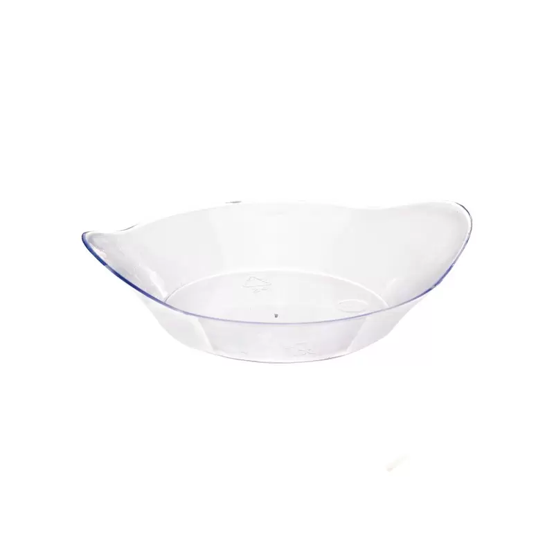 PacknWood Oval Transparent Dish - 2oz 3.2 x 2.5'' - 600 pcs PacknWood Oval Transparent Dish - 2oz 3.2 x 2.5'' - 600 pcs