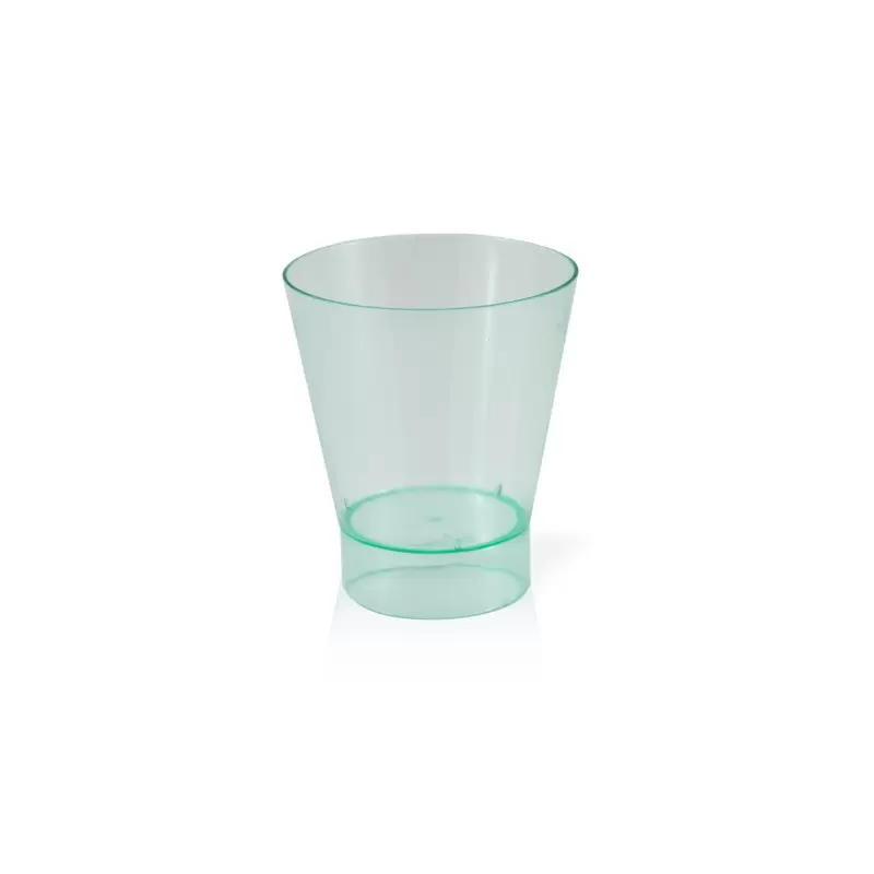 PacknWood Transparent Green Cup - 6oz Diam.3'' H:3.5'' - 200 pcs PacknWood Transparent Green Cup - 6oz Diam.3'' H:3.5'' - 200 pcs
