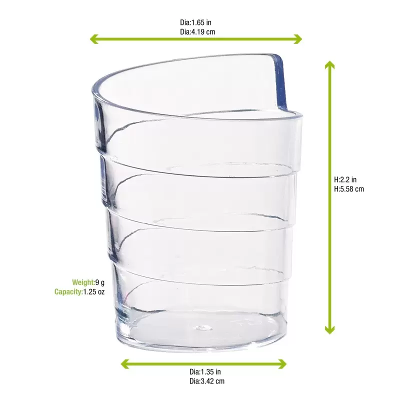 PacknWood Spiral Design Mini Cup - 1.25oz Diam.1.7'' H:2.2'' - 300 pcs PacknWood Spiral Design Mini Cup - 1.25oz Diam.1.7'' H:2.2'' - 300 pcs