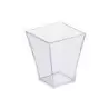 PacknWood Clear Square Cup - 2oz 1.7 x 1.7 x 2.1'' - 600 pcs