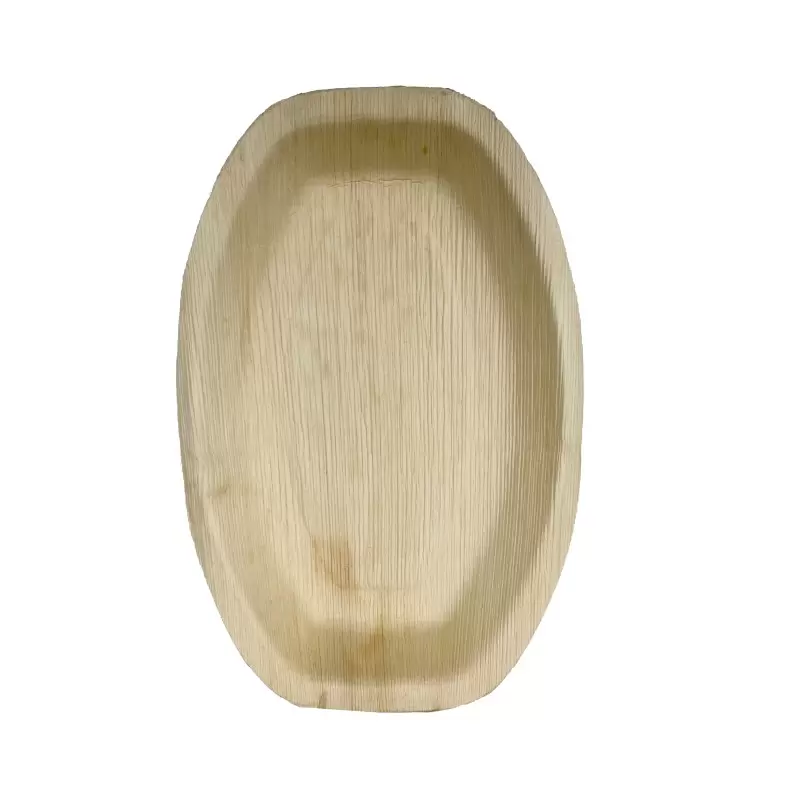 PacknWood Oval Palm Leaf Plate - L:14'' W:9.5'' H:1.2'' - 50 pcs PacknWood Oval Palm Leaf Plate - L:14'' W:9.5'' H:1.2'' - 50 pcs