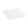 PacknWood Square White Sugarcane Plate - 7.8 x 7.8'' - 500 pcs