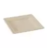 PacknWood Square Brown Sugarcane Plate - 7.8 x 7.8'' - 500 pcs