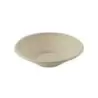 PacknWood Round Brown Sugarcane Bowl - 24oz Diam.7.7'' H:2.5'' - 250 pcs