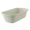 PacknWood Rectangular Brown Sugarcane Container - 34oz L:9'' W:5.3'' H:2.6'' - 250 pcs