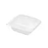 PacknWood Square White Sugarcane Salad Bowl - 25oz 7.7 x 7.7 x 1.9'' - 300 pcs