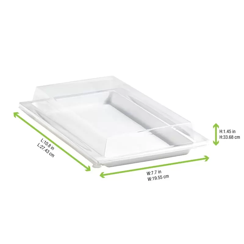 PacknWood Clear Pet Lid For 210Aputrp12 - 10.9 x 7.75 x 1.45'' - 200 pcs PacknWood Clear Pet Lid For 210Aputrp12 - 10.9 x 7.75 x 1.45'' - 200 pcs