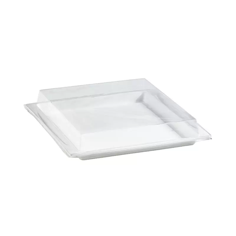 PacknWood Clear Pet Lid For 210Aputrp3 - 10.4 x 10.8 x 1.4'' - 200 pcs PacknWood Clear Pet Lid For 210Aputrp3 - 10.4 x 10.8 x 1.4'' - 200 pcs