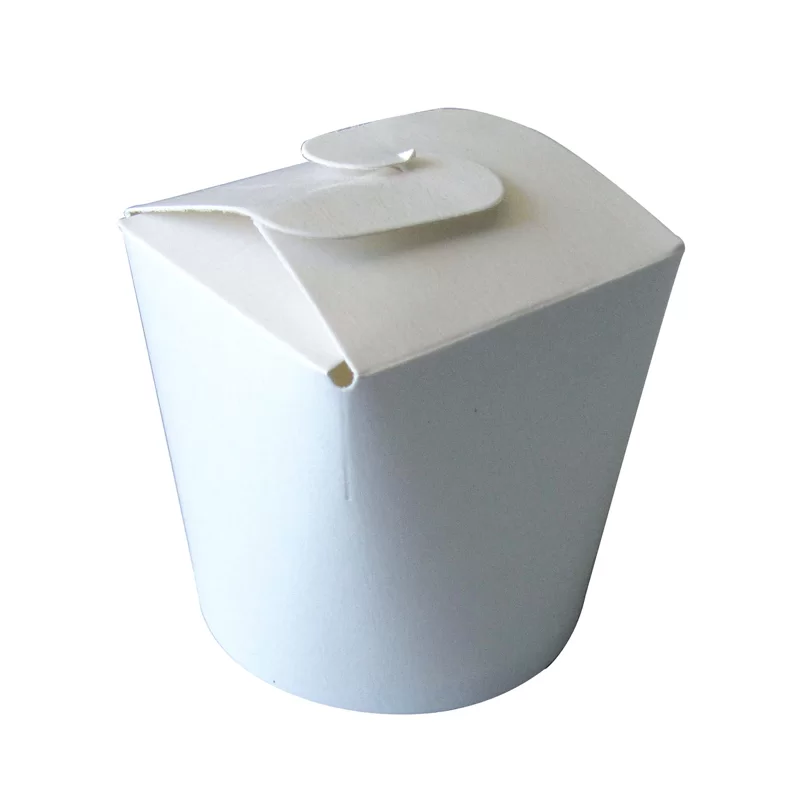 PacknWood White Pasta Box - 12oz 4.7 x 4.7 x 3.1'' - 500 pcs PacknWood White Pasta Box - 12oz 4.7 x 4.7 x 3.1'' - 500 pcs