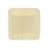 PacknWood Square Wooden Plate - 4.5 x 4.5 x 0.5'' - 250 pcs