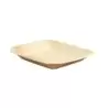 PacknWood Square Palm Leaf Plate With Rounded Corners - 6.3 x 6.3'' - 100 pcs