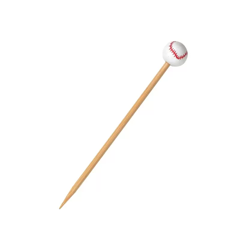 PacknWood Bamboo Baseball Skewers - 4.7'' - 1000 pcs PacknWood Bamboo Baseball Skewers - 4.7'' - 1000 pcs