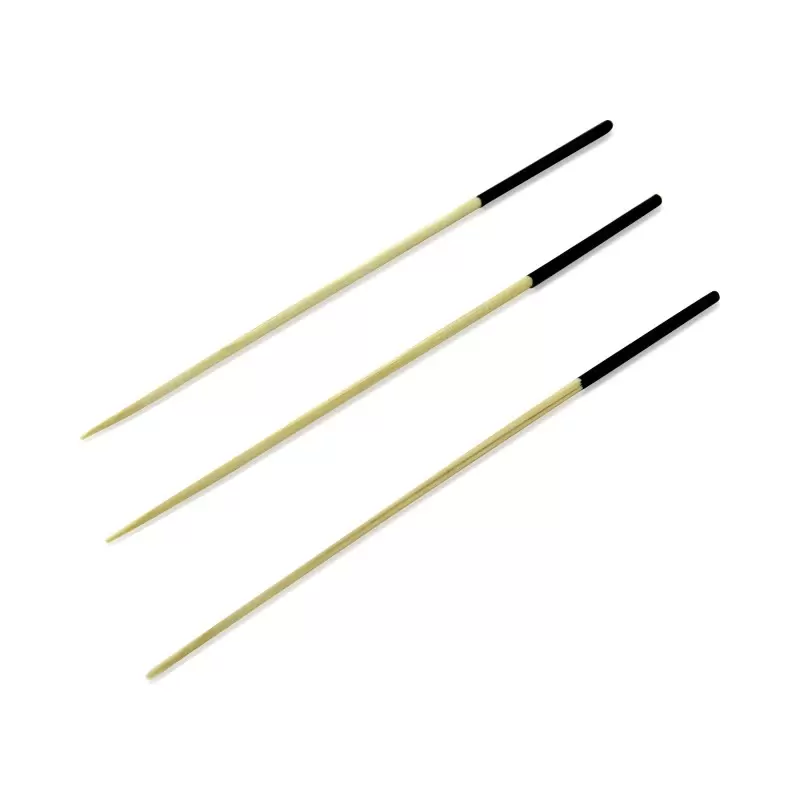PacknWood Black End Bamboo Picks - 3.5'' - 2000 pcs PacknWood Black End Bamboo Picks - 3.5'' - 2000 pcs