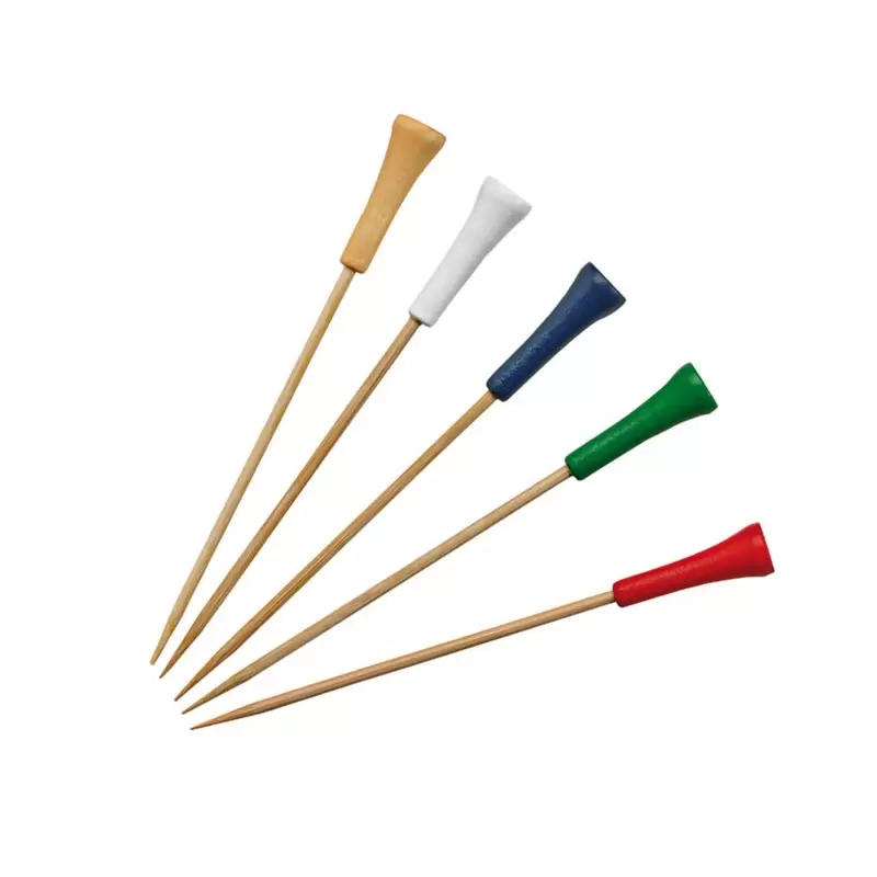 PacknWood Bamboo Golf Tee Skewers (Assorted Colors) - 4.7'' - 1000 pcs PacknWood Bamboo Golf Tee Skewers (Assorted Colors) - 4.7'' - 1000 pcs