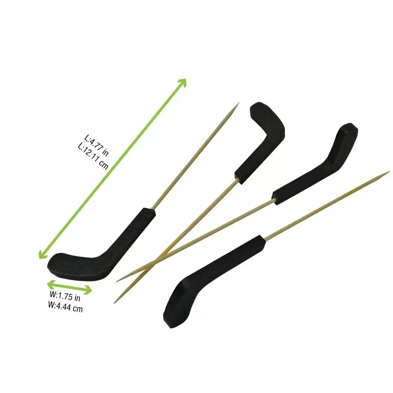 PacknWood Bamboo Hockey Picks - 4.75'' - 1000 pcs PacknWood Bamboo Hockey Picks - 4.75'' - 1000 pcs