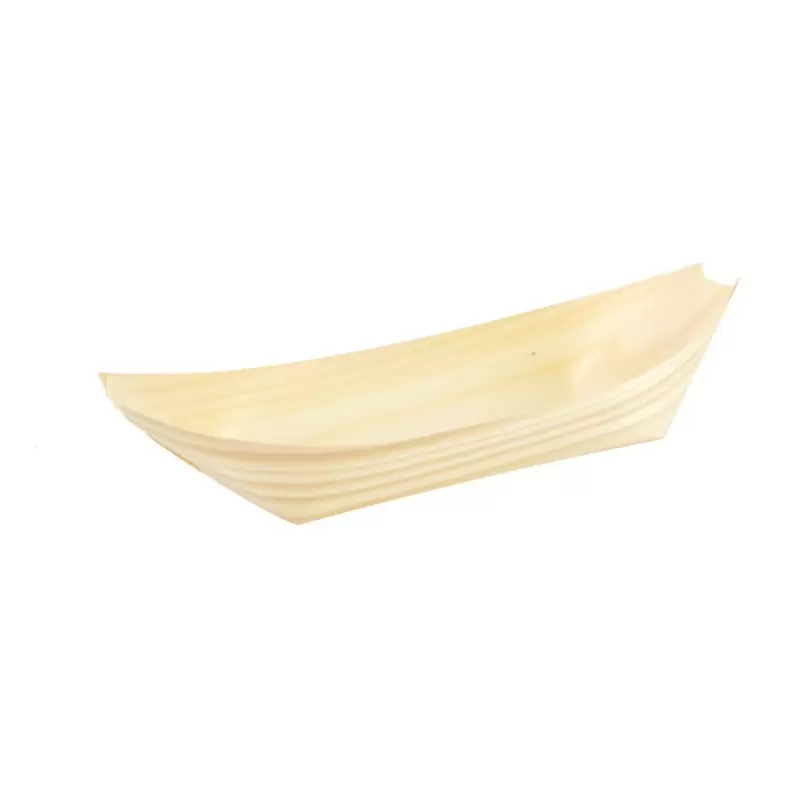 PacknWood Medium Wooden Boats - 5 oz 6.5 x 3.5 x 1.4" - 2000 pcs PacknWood Medium Wooden Boats - 5 oz 6.5 x 3.5 x 1.4" - 2000 pcs