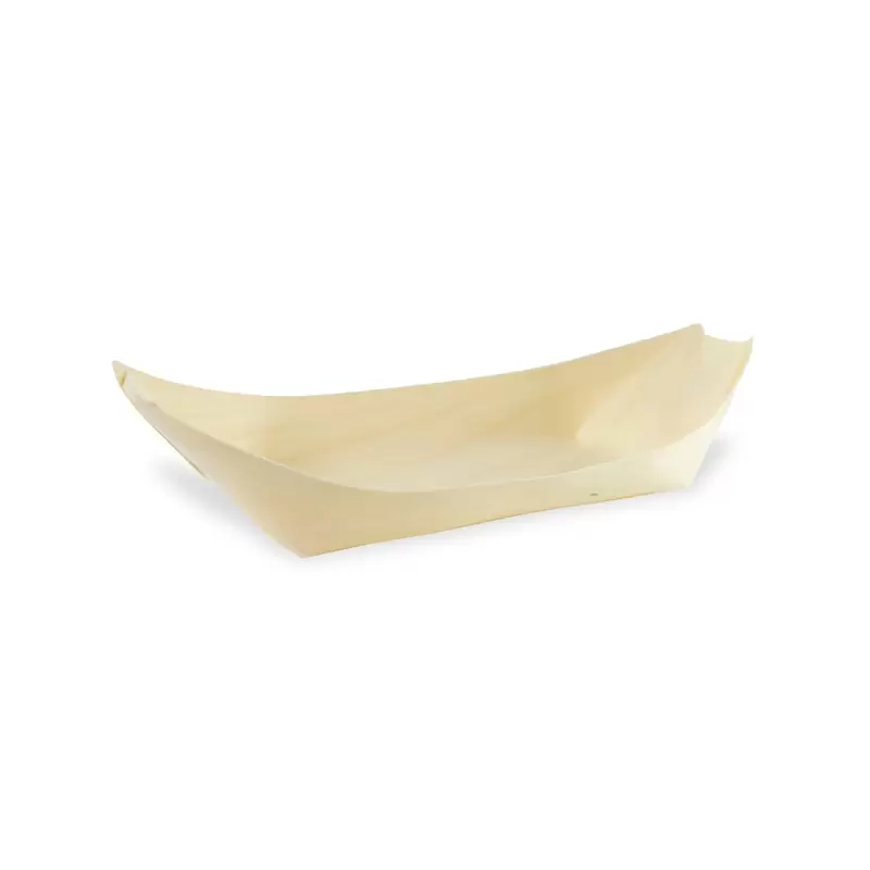PacknWood Large Wooden Boat - 12oz 8.3 x 4.4 x 0.9'' - 500 pcs PacknWood Large Wooden Boat - 12oz 8.3 x 4.4 x 0.9'' - 500 pcs