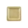 PacknWood Square Bamboo Leaf Double Layer Plate - 4.7 x 4.7'' - 100 pcs