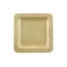 PacknWood Square Bamboo Leaf Double Layer Plate - 5.9 x 5.9'' - 100 pcs