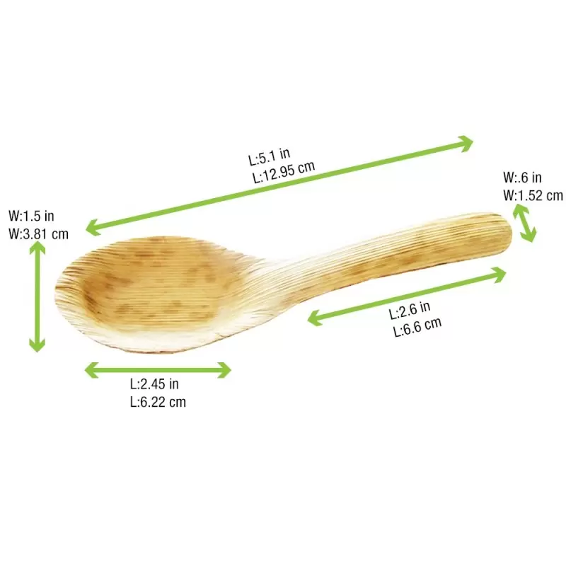 PacknWood Bamboo Leaf Tasting Spoon - 5'' - 500 pcs PacknWood Bamboo Leaf Tasting Spoon - 5'' - 500 pcs