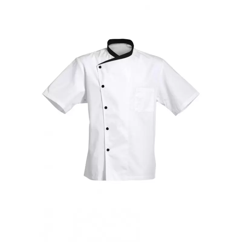 Bragard Julius Short Sleeves Chef's Jacket With Chest Pocket - White Bragard Julius Short Sleeves Chef's Jacket With Chest Pocket - White