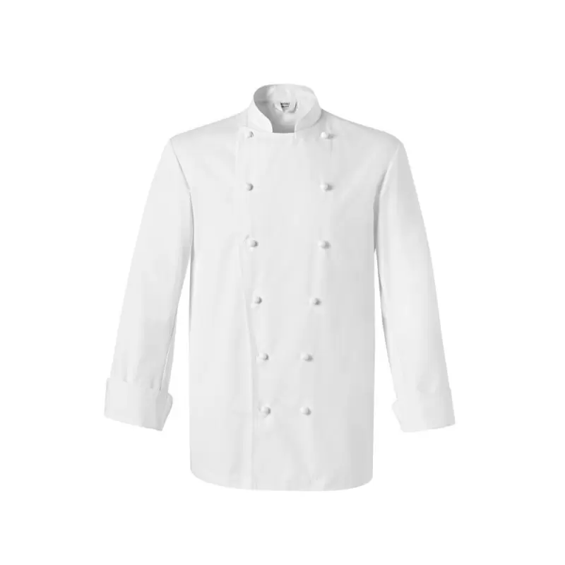 Bragard Naval Long Sleeves Cotton Chef's Jacket - White Bragard Naval Long Sleeves Cotton Chef's Jacket - White