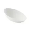 PacknWood Bio N Chic Egg Shaped White Sugarcane Dish - 1oz 3.1 x 2.1 x 1.1'' - 300 pcs
